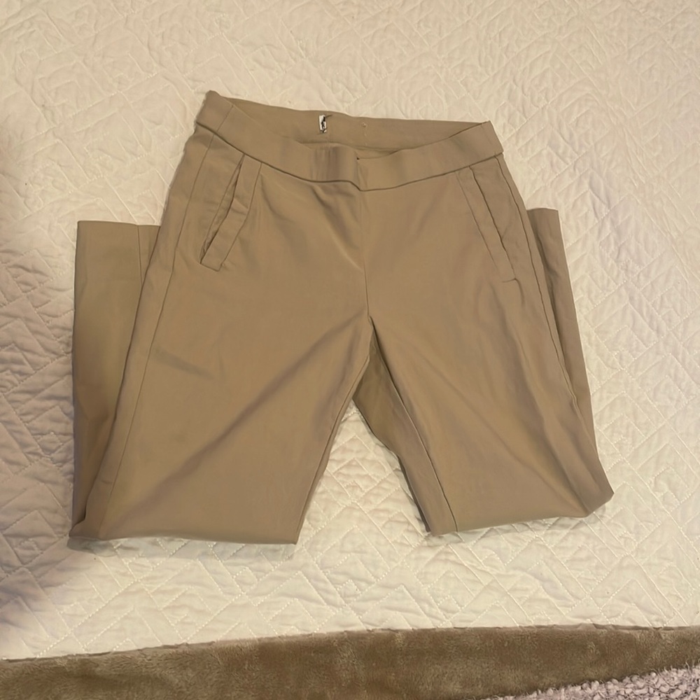 Stretchy tan work pants